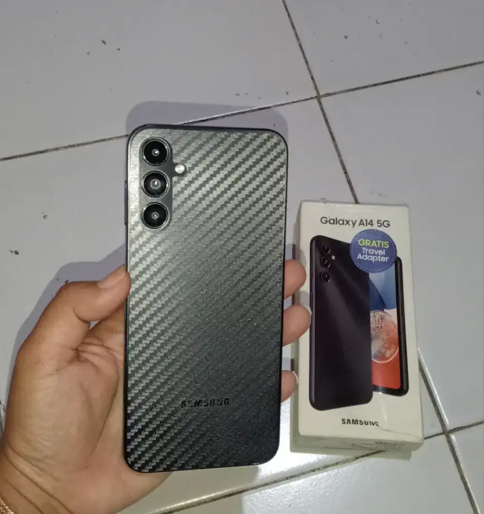 Samsung galaxy A14 5G NFC ram 6+6/128 fullset ori.
