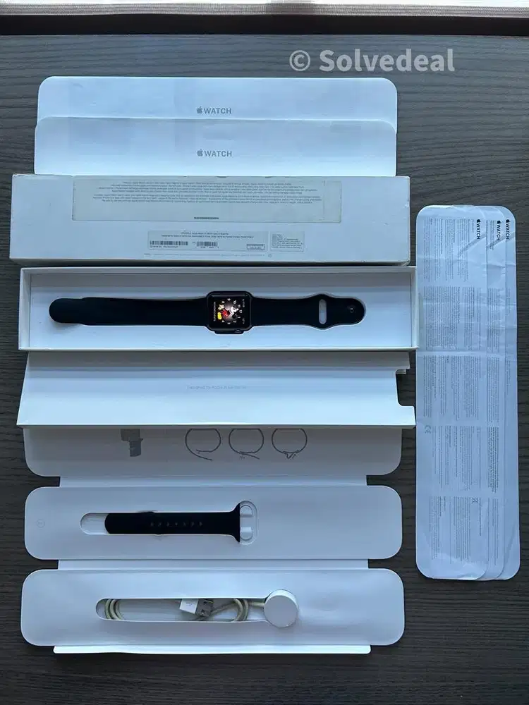 Apple Watch 38mm Ibox pace Gray — Fullset Original + Bonus Strap
