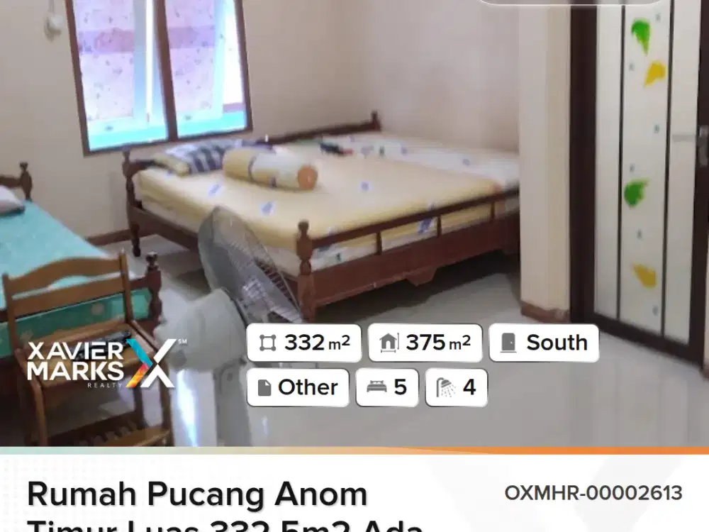 Rumah di Pucang anom timur Gubeng Surabaya ada 5 kamar tidur Bangunan 1,5 lantai dimension 13x25 meter