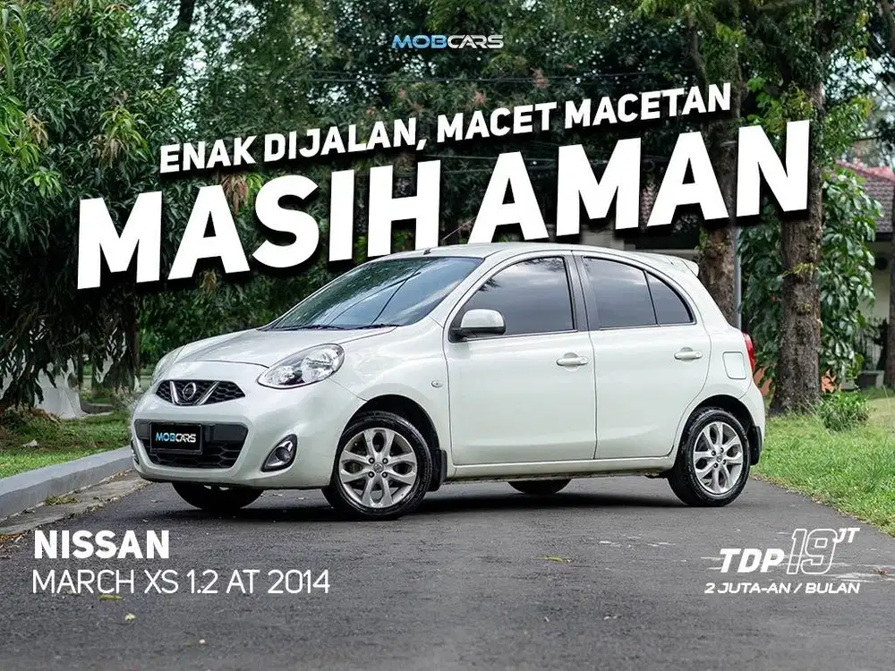 LOW KILOMETER MARCH 1.2 XS AT MATIC 2014 GARANSI MESIN & TRANSMISI