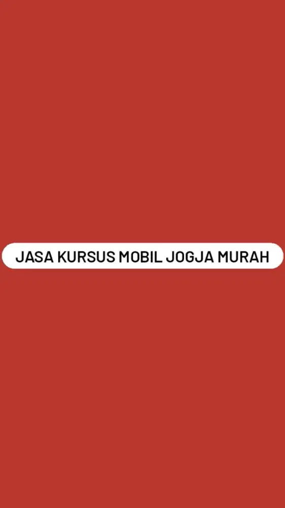 Jasa Kursus Mobil Jogja Murah
