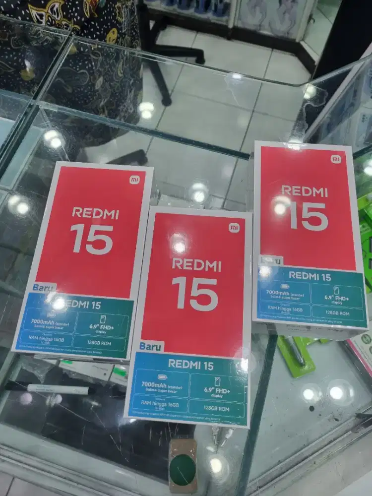 Promo lebaran redmi 15 8/128 new segel ready all varian