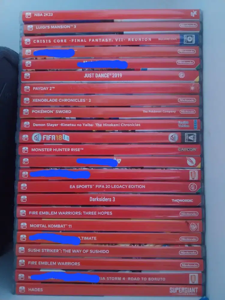 Kaset game nintendo switch, ps4 dan ps5