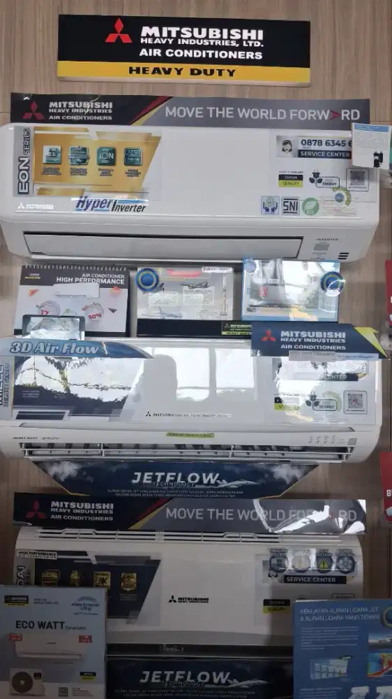 PROMO CICILAN FREE 1× MITSUBISHI AC SPLIT 1/2P LOW WATT