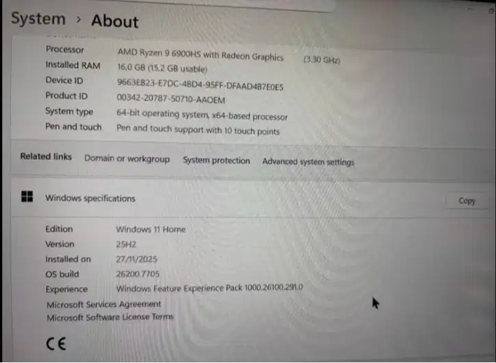ASUS ROG Flow X13 GV301RE – Ryzen 9 / RTX – Mulus 98%