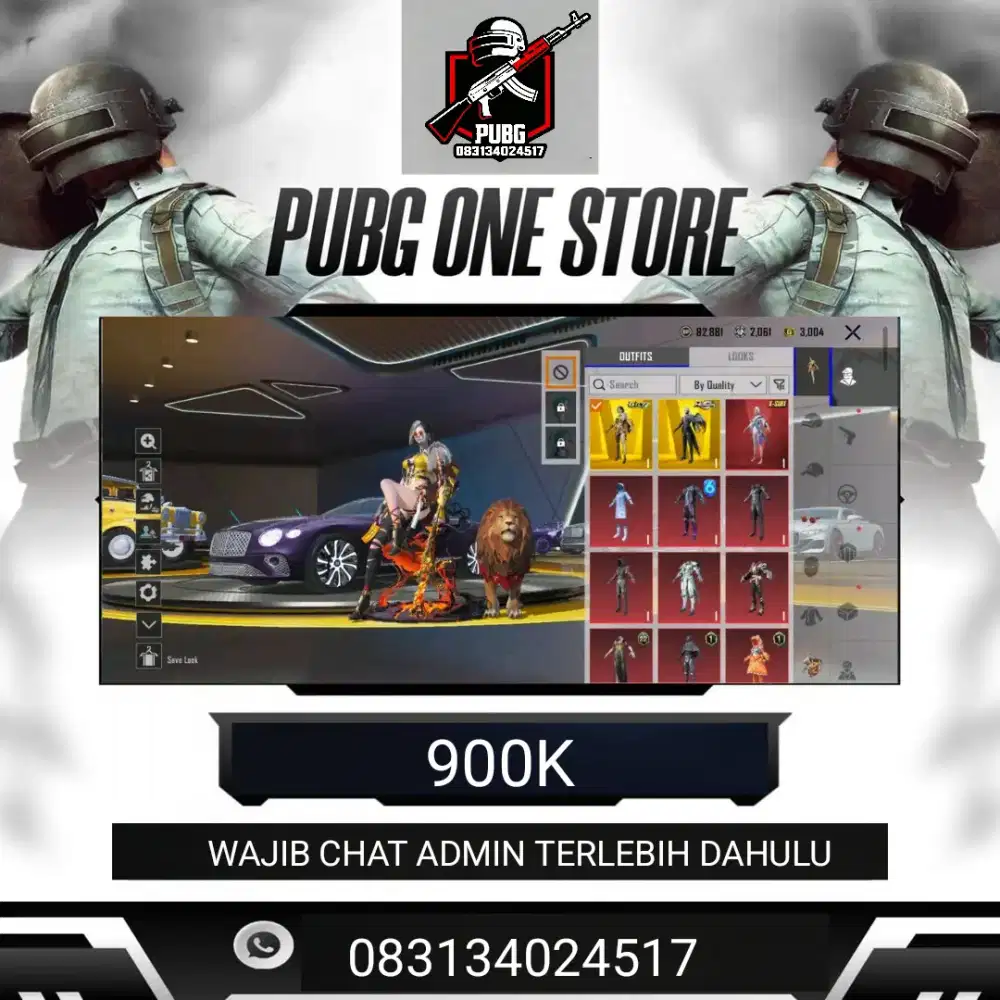 JUAL AKUN PUBG 900K