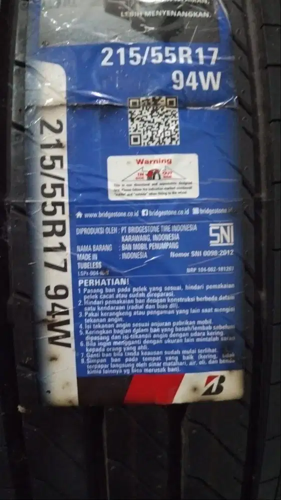 Ban Bridgestone Turanza T005A 215/55R17 Like New