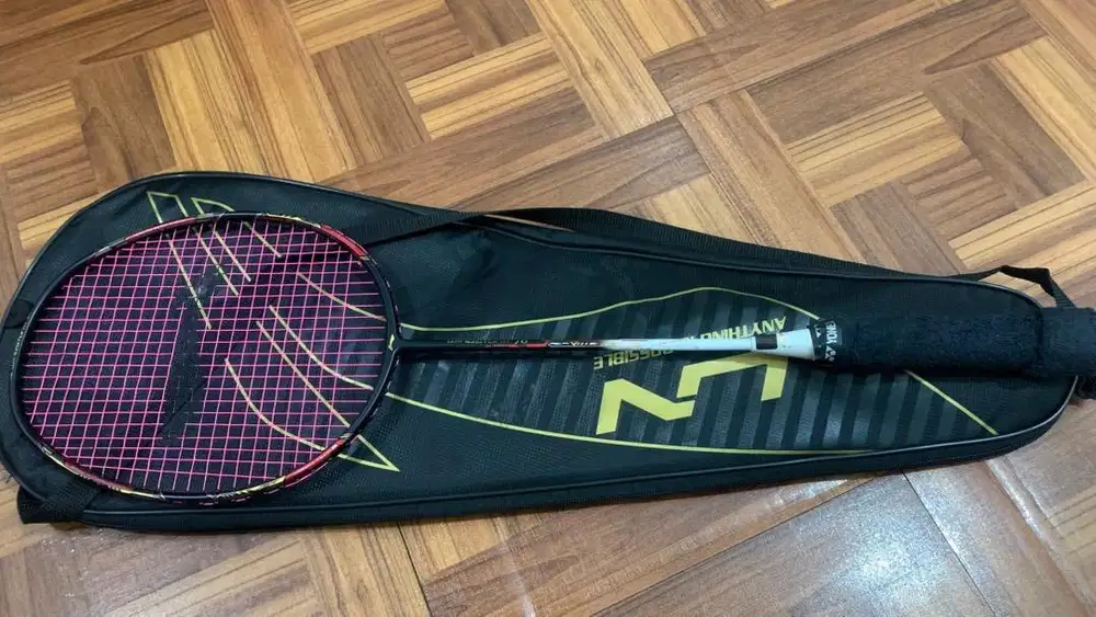 WTS raket lining windstrom 96 baru 1 kali pakai