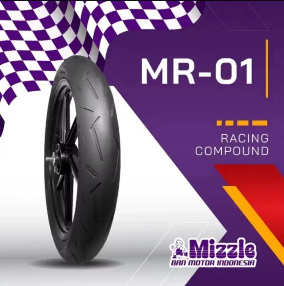 BAN MOTOR MIZZLE MR-01 Tipe 90/80-14 RACING TIRE (Matic)