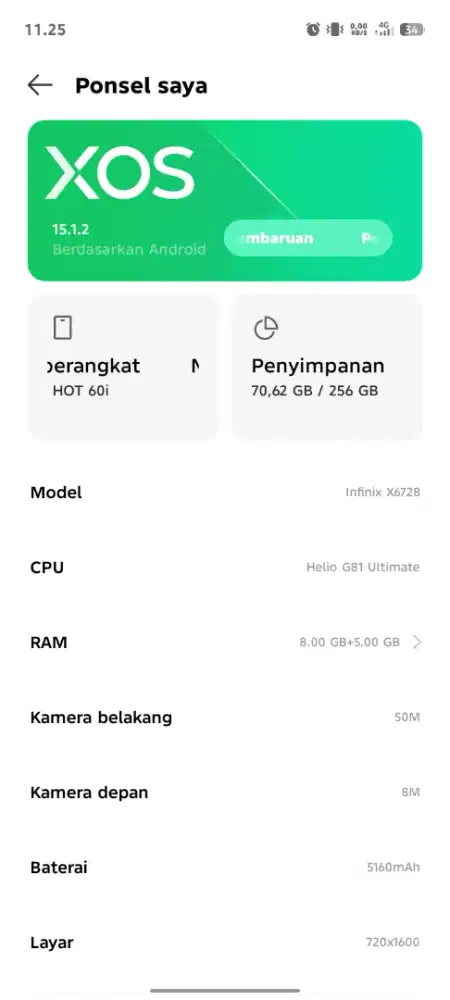 Infinix Hot60i 8/256