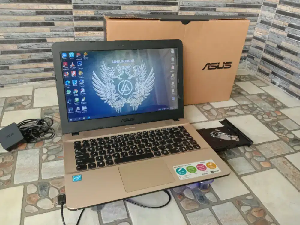 Laptop ASUS Slim + Ram 10 Gb + Internal 1000 Gb + Body Mulus + GARANSI