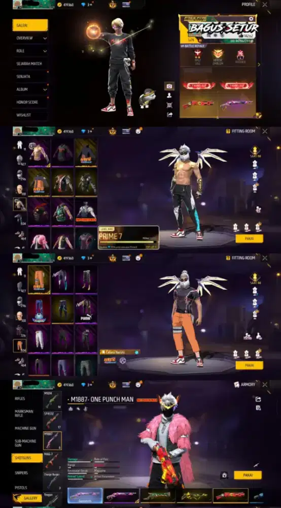 jual akun ff spek gg