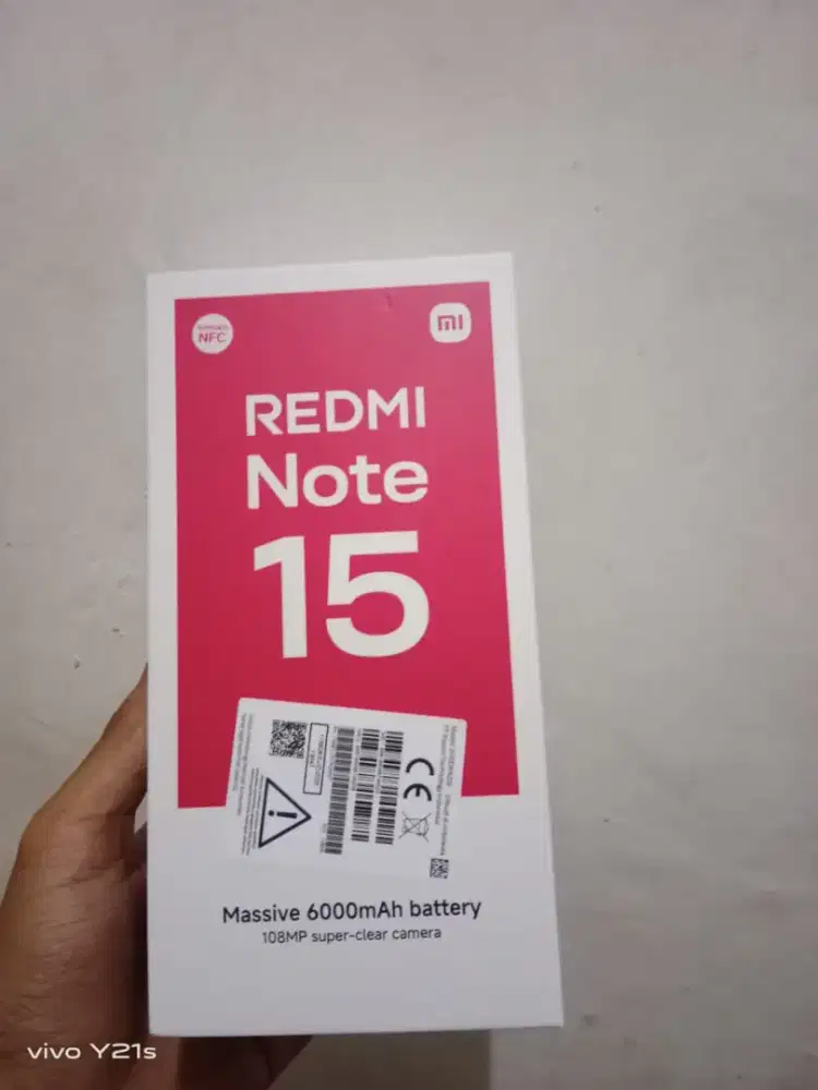 Tt/Mahar Redmi Note 15 8/128 GB No Minus Pemakaian Seminggu