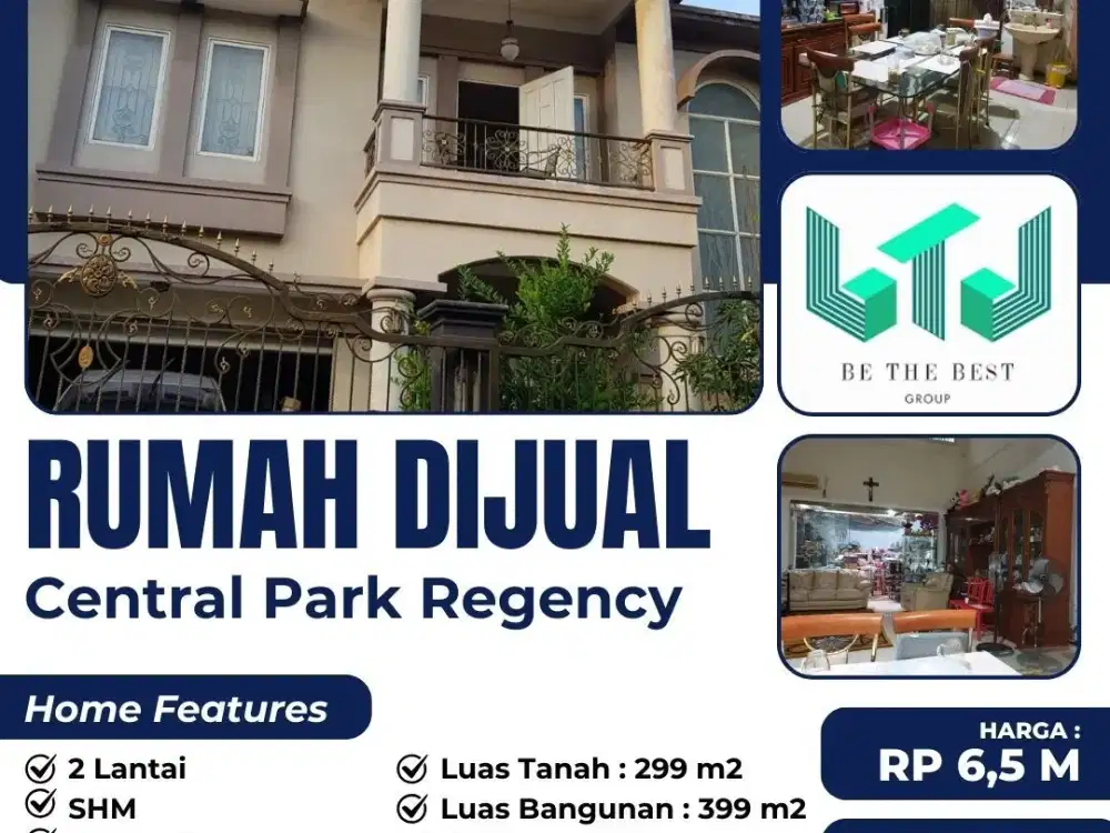 EDISI BU!! DIJUAL CEPAT RUMAH MEWAH & PREMIUM DI PERUM CENTRAL PARK REGENCY MULYOSARI SURABAYA