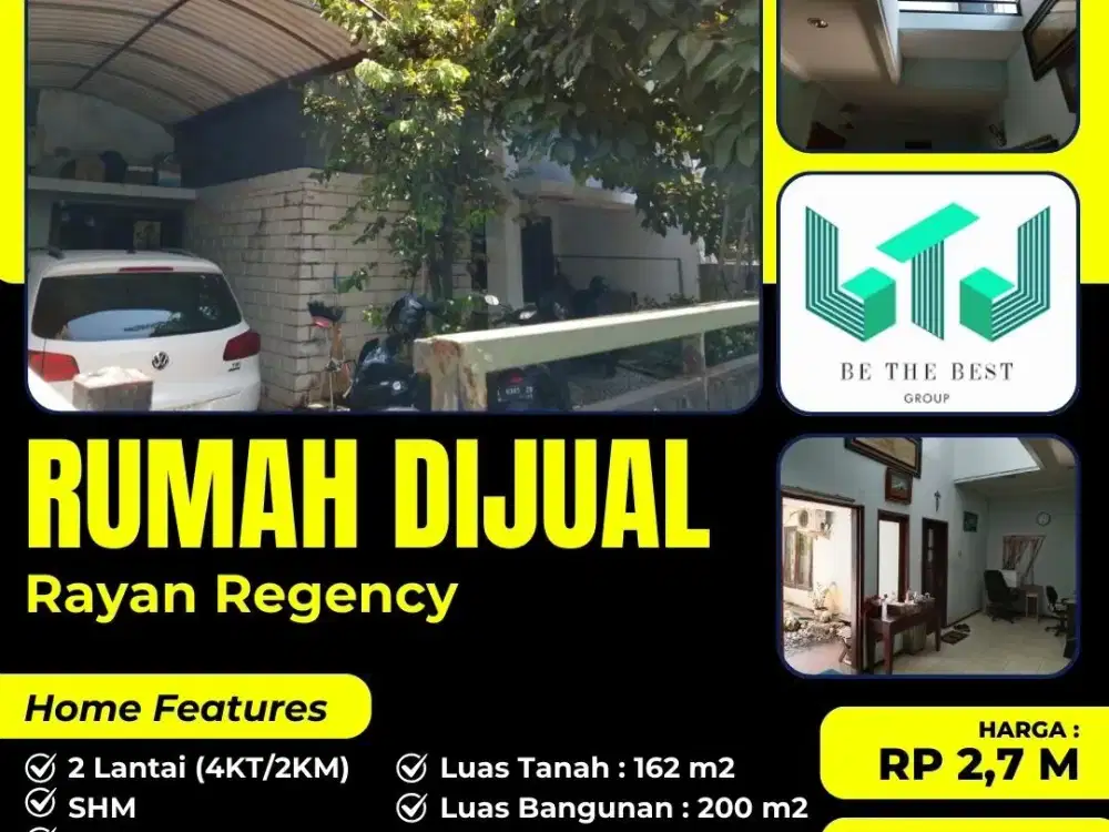 DIJUAL RUMAH 2 LANTAI DI RAYAN REGENCY WIYUNG SURABAYA BARAT