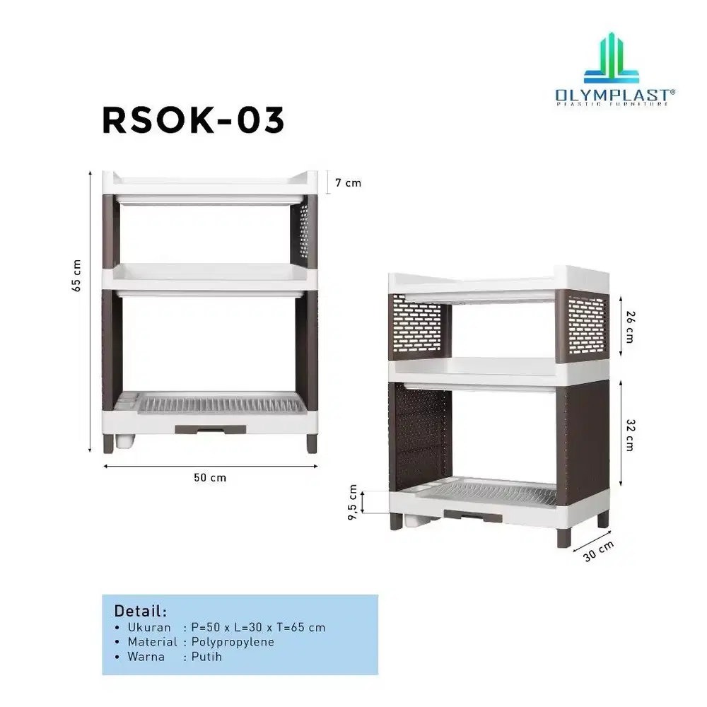 Rak piring Olymplast (bekas)