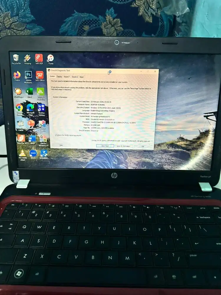 laptop HP pavilion g4