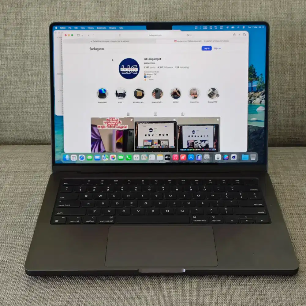 Macbook Pro M4 16/512Gb Black Garansi Panjang Ibox Maret 2027 Fullset