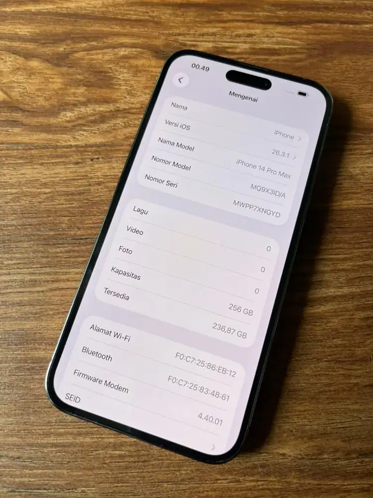 Iphone 14 promax 256gb ibox like new