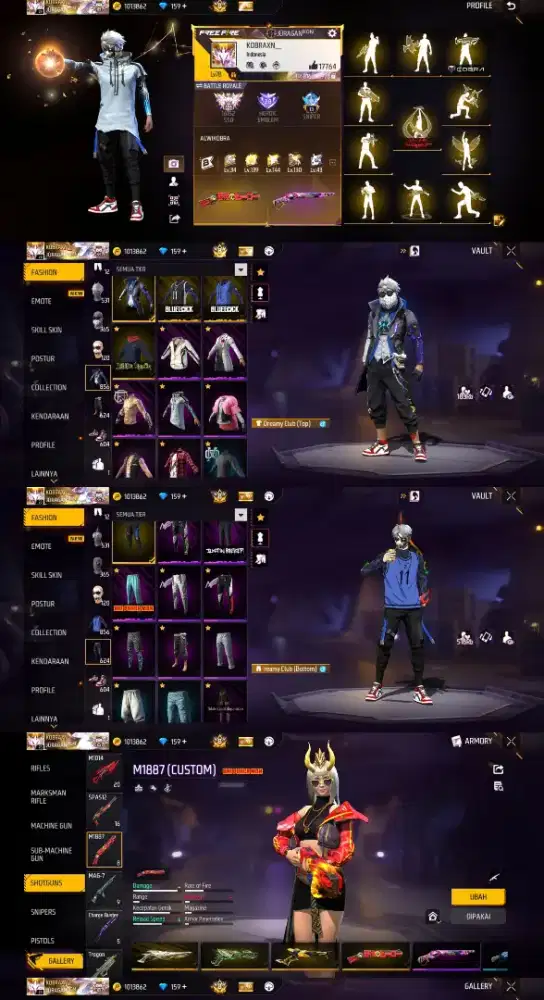 jual akun ff spek udah pasti gacor