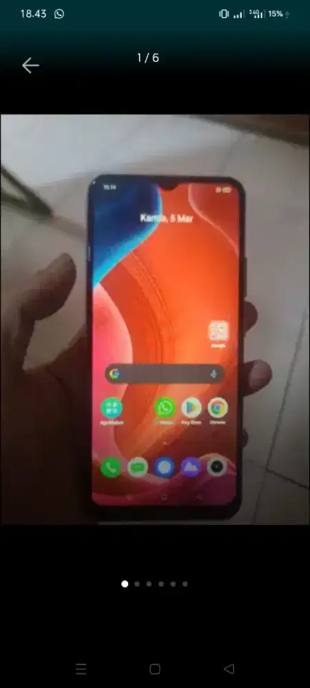 Dijual realme C15 ram 4/64 normal bagus banget batre awet