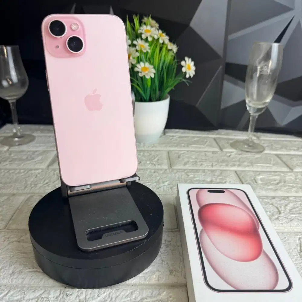 iphone 15 256gb pink ex ibox Fullset ori bisa COD dan TT
