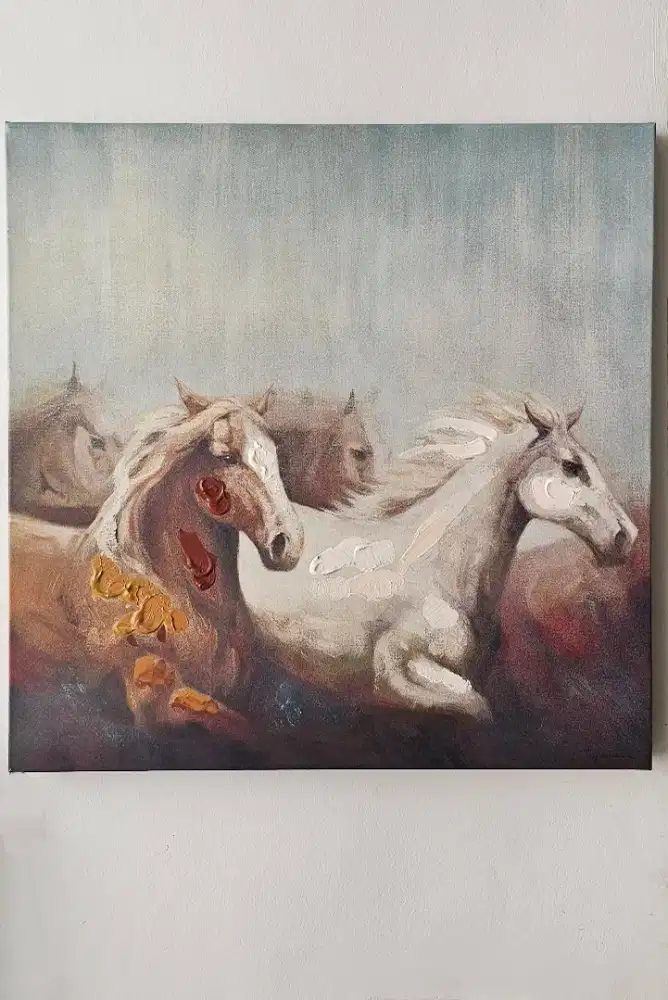 Lukisan Canvas Kuda – Artistik, Elegan & Berkelas