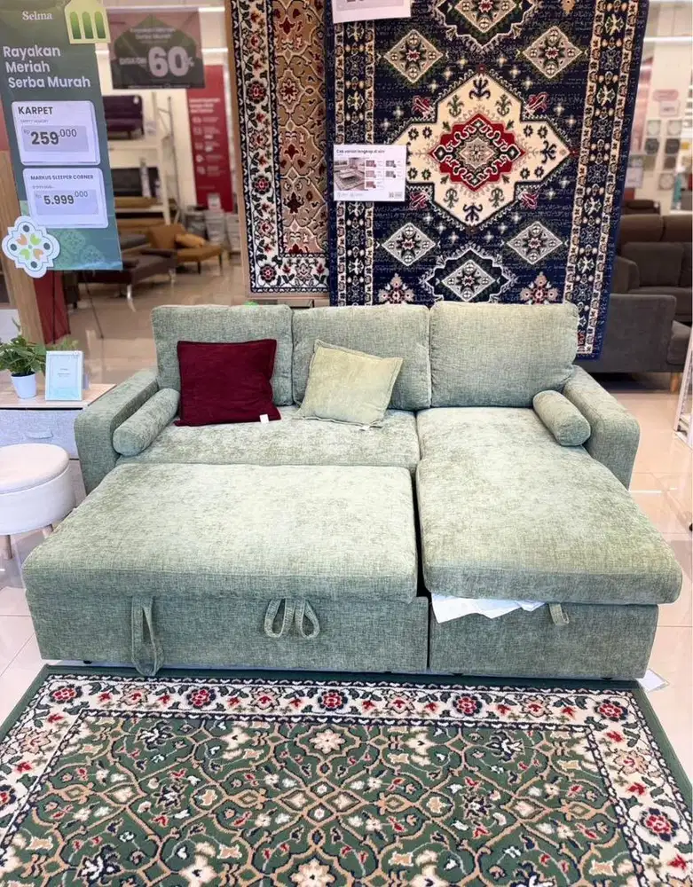 Sofa L storage selma