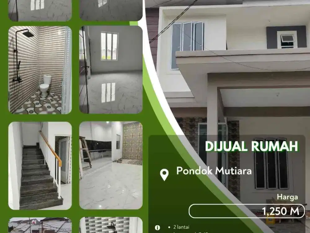 Dijual Rumah Baru Pondok Mutiara Pekanbaru Kota!
