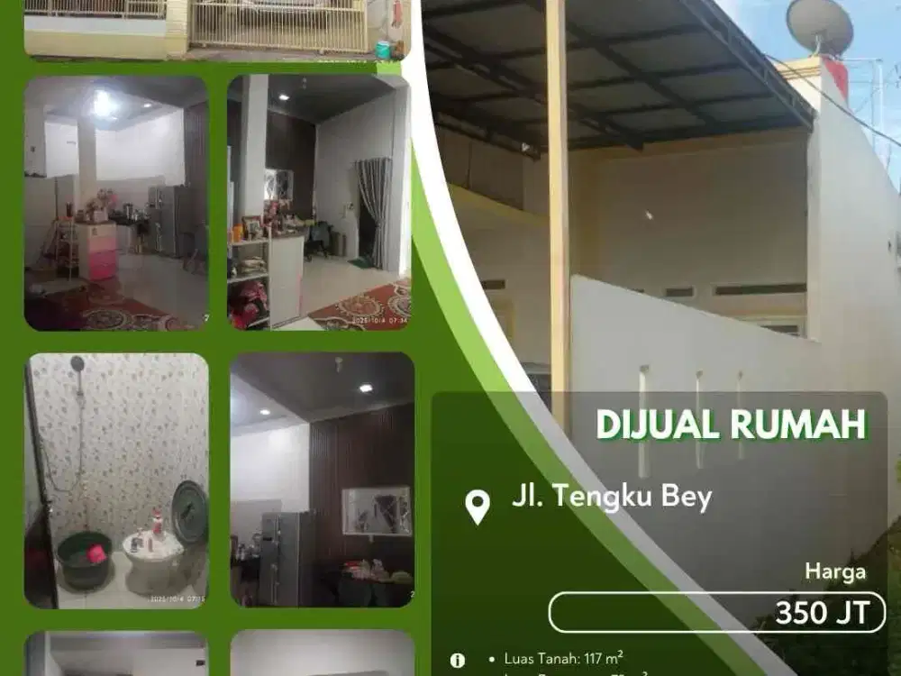 Dijual Rumah Jalan Tengku Bay Pekanbaru Kota!