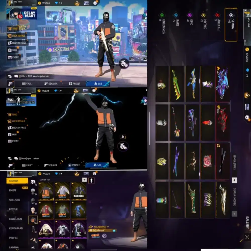 jual akun ff aman dan terpercaya