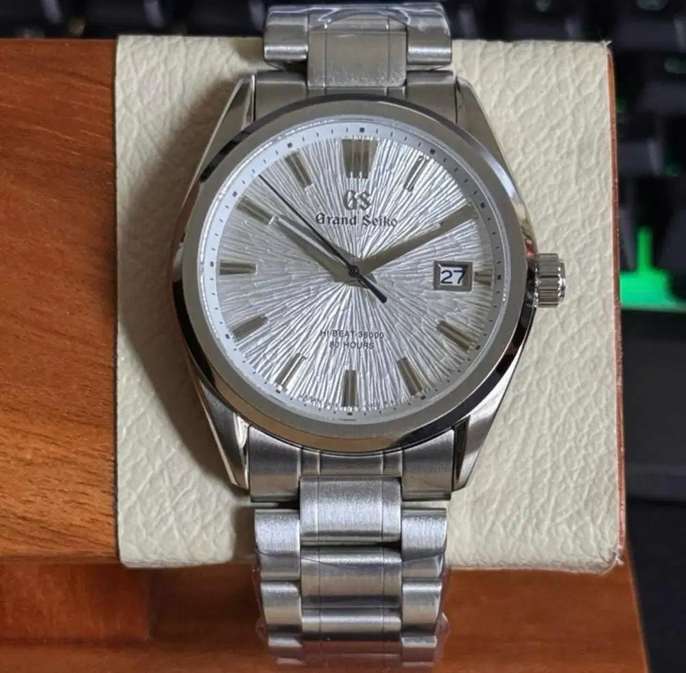 Grand Seiko Mod Custom White Aeris Birch NH35 Automatic Limited