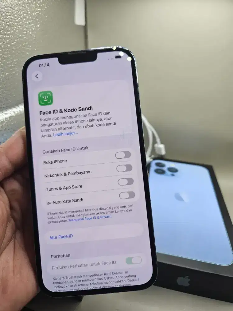 IPHONE 13 PROMAX 256 GB ORIGINAL MULUS NOMINUS FULLSET