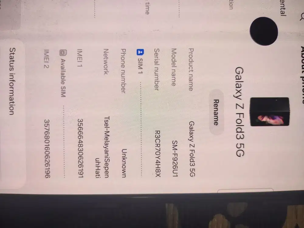 Samsung zfold 3 12/512