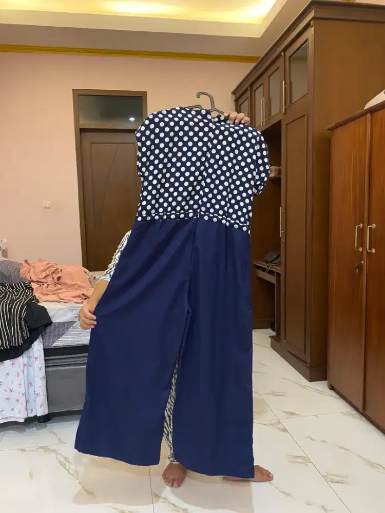 Jumpsuit gaun long dress