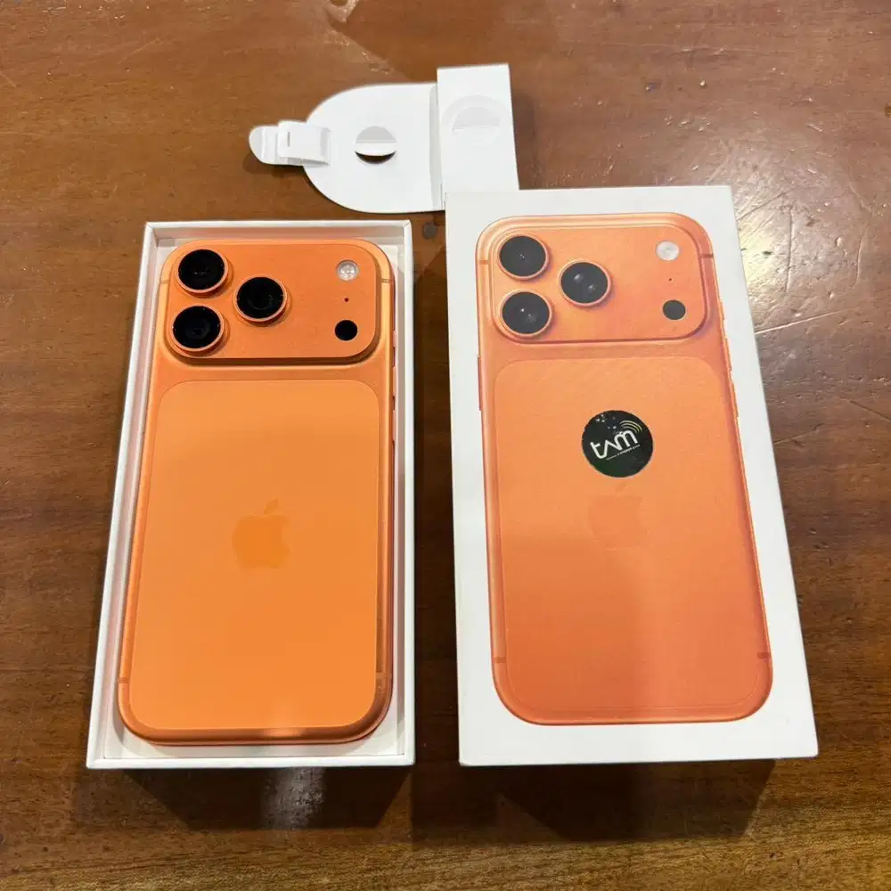 iPhone 17 PRO 256GB Cosmic Orange Garansi iBox 11 Bulan Lagi