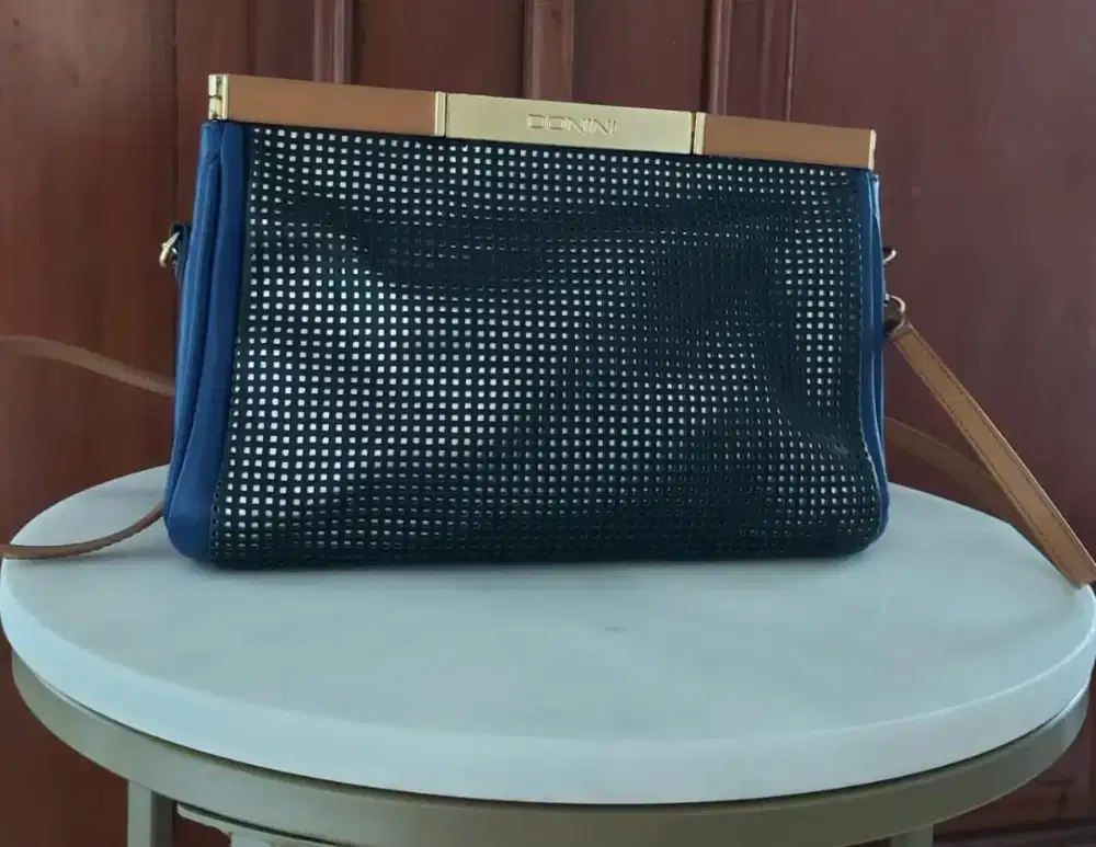 Tas Donini original biru hitam