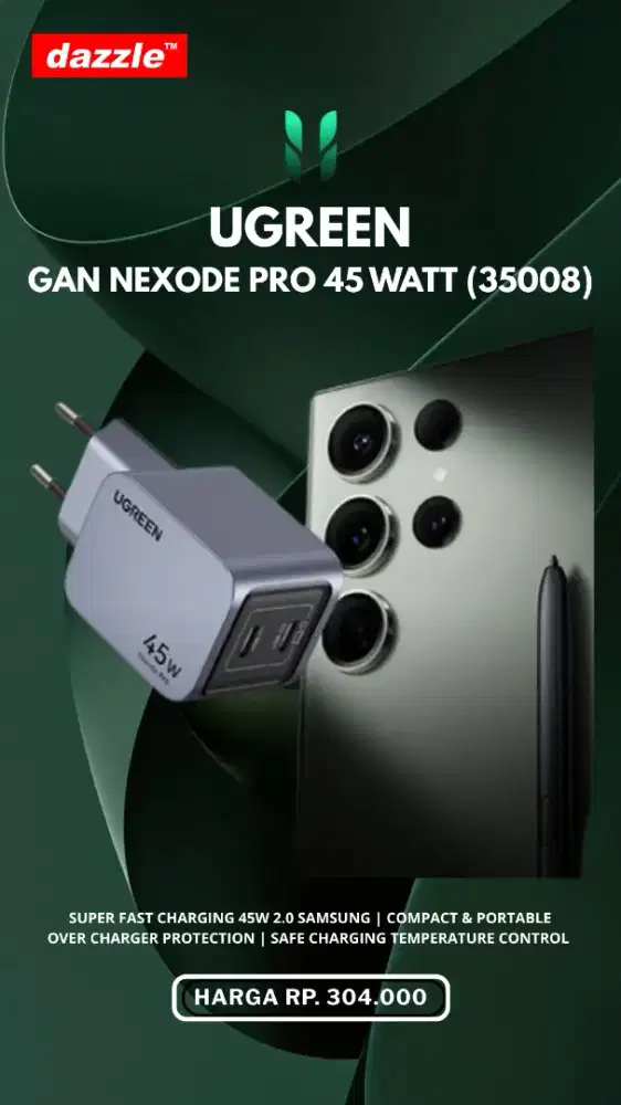 UGREEN NEXODE PRO 45 WATT CHARGER (35008)
