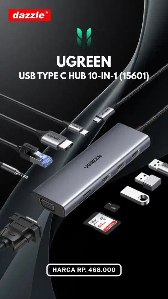 UGREEN TYPE C HUB 10-IN-1 (15601)