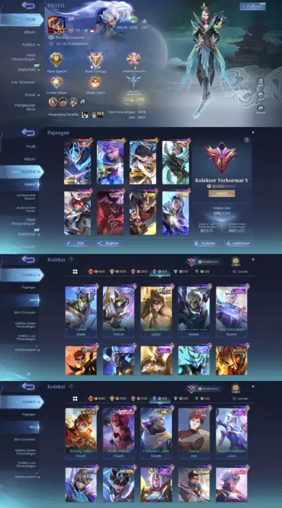 AKUN ML SPEK GAGAH LOG GUGEL