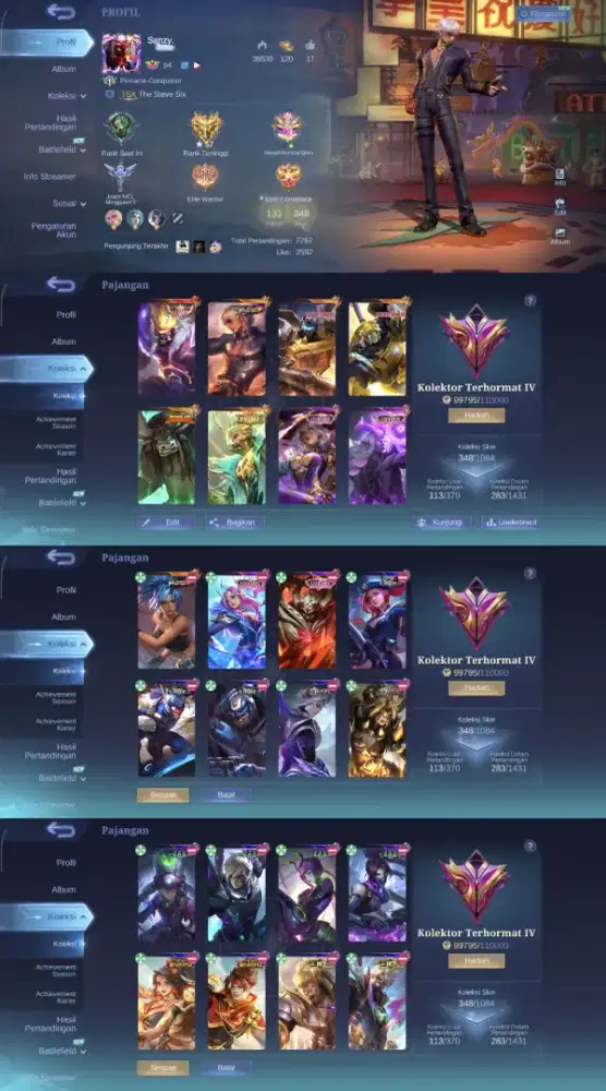 AKUN ML SPEK GAGAH LOG GUGEL