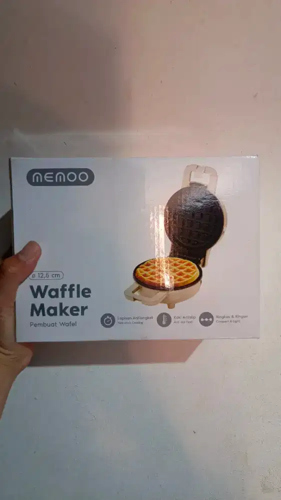 Waffel maker Memoo alat pembuat wafel masih segel