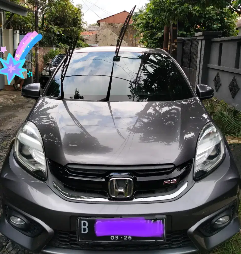Honda Brio RS 1.2 at 2016 abu abu tangan pertama mulus terawat bagus