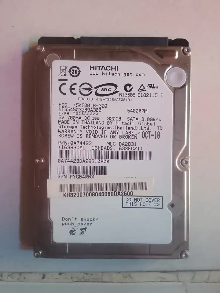 Dijual hardisk laptop