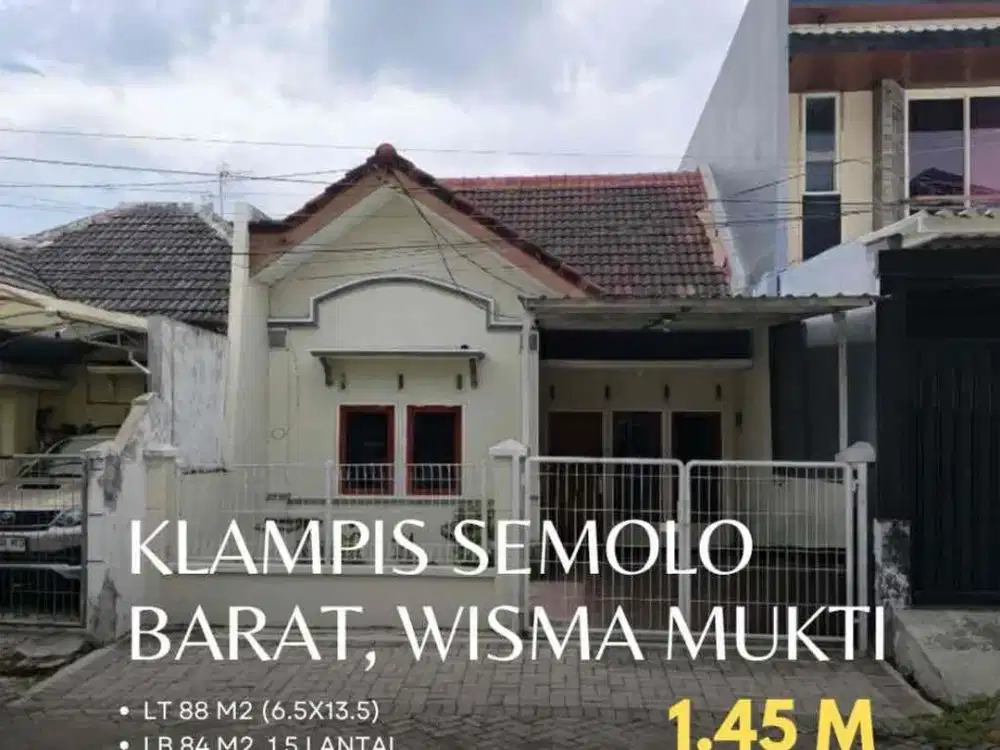 Dijual Cepat Rumah Bagus Siap Huni Di Klampis Semolo Barat