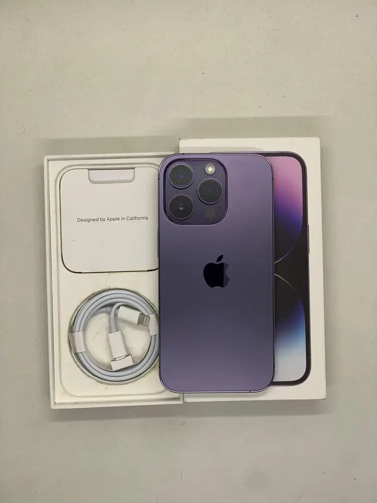 iPhone 14 Pro 256GB Resmi ex Bea Cukai Deep Purple