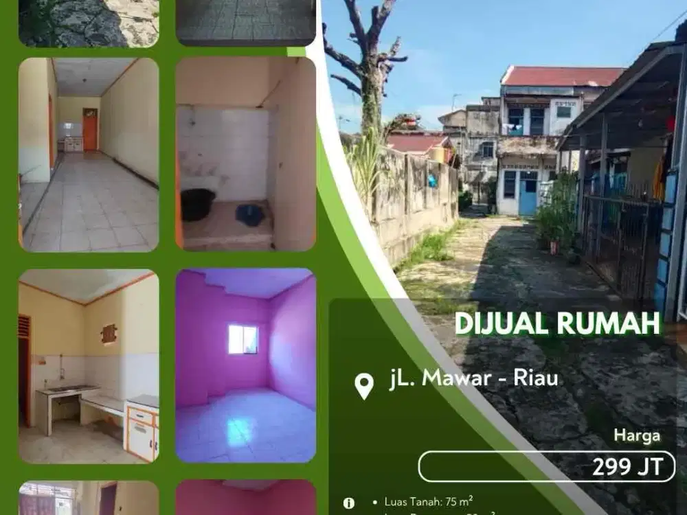 Dijual Rumah Jalan Mawar Pekanbaru Kota Siap Huni!