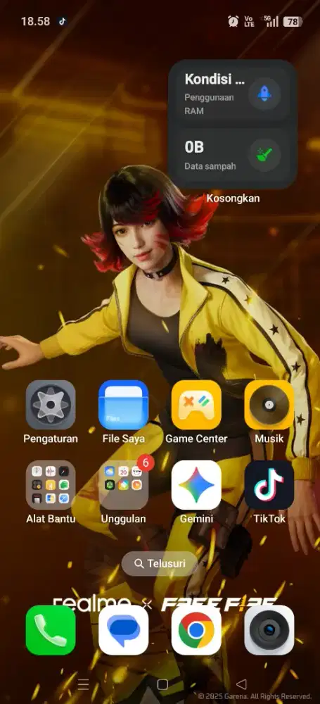 Real me 15 T. Ram 8/128. second spt baru