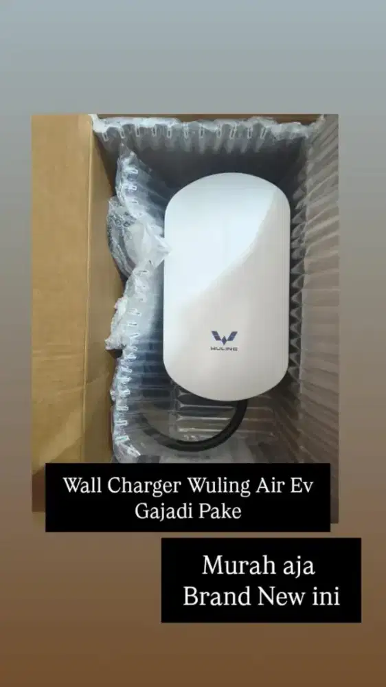 Charger Wuling Air Ev Wall Charging NEW BARU