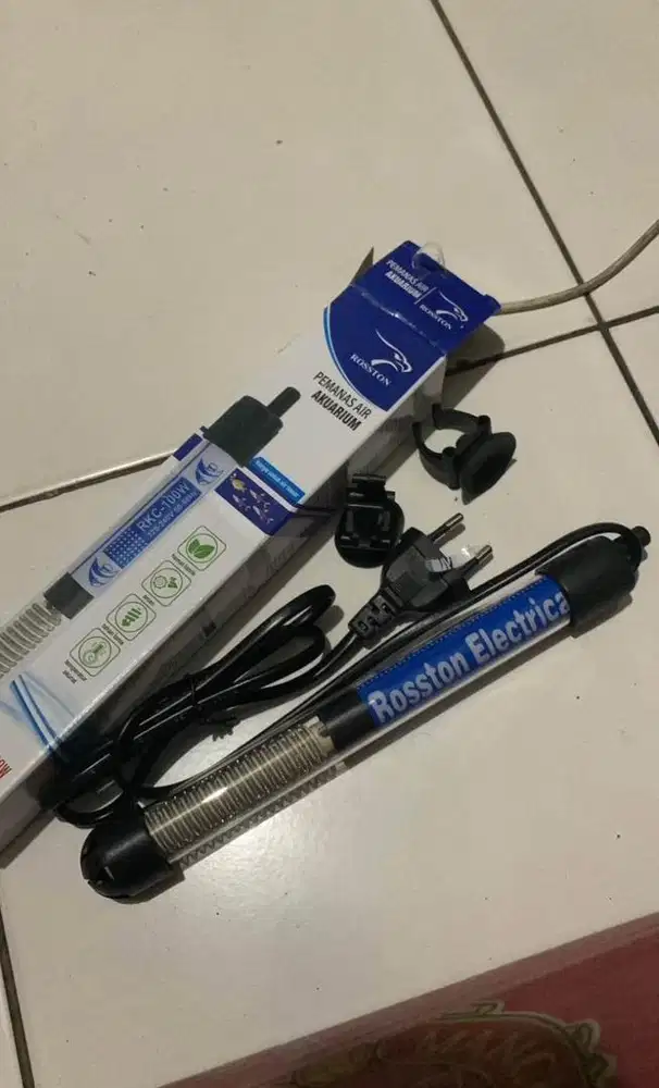 Heater aquarium 100w masih baru